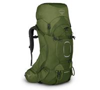 Osprey Aether Mochilas de senderismo para hombres - Correas de hombro y cinturón Fit-on-the-Fly personalizables & Torso ajustable - Cubierta para lluvia incluida, Garlic Mustard Green, S/M, 55 L