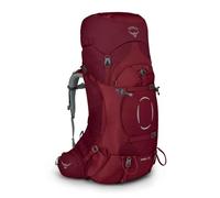 Osprey Ariel 55 Mochila de Mujer para excursiones, Rojo (Claret Red), Talla XS/S