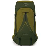 Osprey Atmos AG LT Mochilas para hombres - Suspensión ventilada AntiGravity - Compartimento interno para depósito de hidratación - Cubierta incluida, Scenic Valley/Green Peppercorn, S/M, 65 L