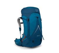 Osprey Atmos AG LT Mochilas para hombres - Suspensión ventilada AntiGravity - Compartimento interno para depósito de hidratación - Cubierta para lluvia incluida, Night Shift/Scoria Blue, L/XL, 65 L