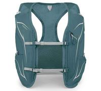 Osprey Duro / Dyna Chalecos para correr, Diseño ligero y sin rebote, Bolsillos inteligentes - Gráficos reflectantes ,Sistema de hidratación integrado, Cascade Blue/Silver Lining, Chaleco para mujer, S