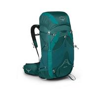 Osprey Eja 58L - Mochila ultraligera para mujer, color verde azulado profundo, WXS/S, ajuste extendido