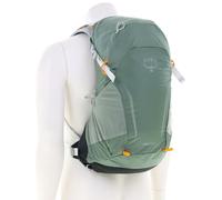 Osprey Hikelite Mochilas de senderismo unisex - Ligera - Suspensión AirSpeed - Cubierta para lluvia incluida, Pine Leaf Green, Talla única, 18 L