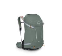 Osprey Hikelite Mochilas de senderismo unisex - Ligera - Suspensión AirSpeed - Cubierta para lluvia incluida, Pine Leaf Green, S/M, 28 L