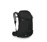 Osprey Hikelite Mochilas de senderismo unisex - Ligera - Suspensión AirSpeed - Cubierta para lluvia incluida, Black, S/M, 28 L