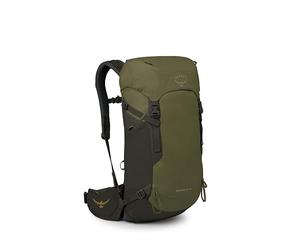 Osprey Kestrel LT 28L - Mochila de mochilero para hombre, bolsa ligera de senderismo y viaje con cubierta impermeable para lluvia, verde musgo