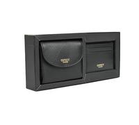 Osprey London Tilly - Juego de cartera y tarjetero de piel granulada RFID en caja de regalo, color negro, Black, Talla única, Clásico