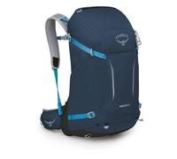 Osprey Hikelite Mochilas de senderismo unisex - Ligera - Suspensión AirSpeed - Cubierta para lluvia incluida, Atlas Blue, M/L, 32 L