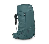 Osprey Renn 65L - Mochila de mochilero para mujer, color azul cascada/naranja melón, ajuste extendido