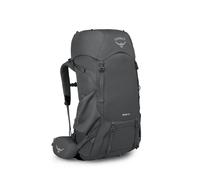 Osprey Rook/Renn Mochilas de senderismo - Panel trasero Airspeed ajustable - Cubierta para lluvia incluida - Tapa superior con bolsillo con cremallera, Dark Charcoal/Silver Lining, Hombres, 50 L
