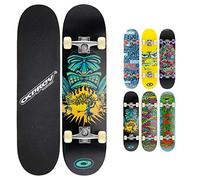 Osprey Skateboard Double Kick Pro. Monopatín infantil doble patada, plataforma 79cm de arce, ideal para niños principiantes y jóvenes avanzados. Skate Freestyle cóncavo, rodamientos ABEC 5. 6 modelos.