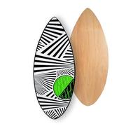 Osprey Skimboard de Surf para niños y Adultos, Tabla de Skim para Principiantes de 41 Pulgadas con construcción de Madera de 7 Capas, Color Blanco