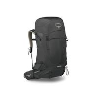 Osprey Stratos 44L - Mochila de senderismo para hombre, mochila ligera con cubierta impermeable para lluvia, bolsa de camping, color negro cuervo