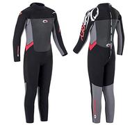 Osprey Traje de Neopreno de Invierno de Longitud Completa de 5 mm para niños, Negro y Rojo, Talla S