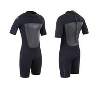Osprey - Traje de Neopreno para Hombre, 3 mm, Manga Corta, Neopreno, Traje de Neopreno de Verano, Hombre, Color Negro, tamaño S