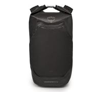 Osprey Transporter Serie de viaje - Tecnología Nanotough - Tejido ligero y resistente - Nylon de alta tenacidad - Duffel - Equipaje con ruedas - Roll Top Pack, Raven Black/Black, Impermeable, 30 L