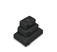 Osprey Soluciones de embalaje ultraligeras - Accesorios de viaje - Cubos de embalaje - Bolsas con cremallera - Carpetas para ropa - Diseño ligero y duradero, Black, Carpeta para ropa, Set