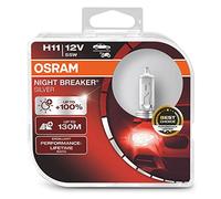 OSRAM Night Breaker Silver +100% H11 Coche Faro Bombillas (Doble) 64211NBS-HCB