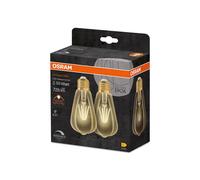OSRAM 1906 E27 6,5 W LED ST64 824 dorado atenuable, paquete de 2