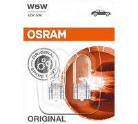 OSRAM 2825-02B Lámpara W2,1x9,5d 12V 5W W5W, blanco, Double Blister