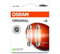 OSRAM ORIGINAL LINE 12V, Festoon, Lámpara de señalización, 6411-2BL, doble blister, 2 lámparas