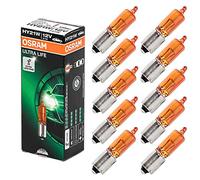 Osram 64137L, Original Line HY21W Lámpara Halógena Auxiliar, 12V, 21W, Pack de 10