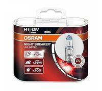 Osram Bombilla halógena Night Breaker Ilimitado H1 +110% 12V 60/55 W P14 5x