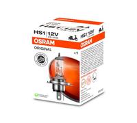 Osram 64185 Original Line HS1 Lámpara Halógena para Faro de Moto, 12V, 5W, Casquillo PX43T, Embalaje Estuche Individual