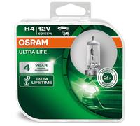 OSRAM Lámpara de faro de carretera 64193ULT-HCB H4 12V P43t 60/55W ULTRA LIFE