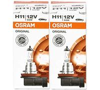 Osram 64211 X H11 55W / HIGH TECH - Bombilla halógena de larga duración para lámpara de coche, paquete de 2 unidades de filtros UV, marca OEM nuevo en embalaje original