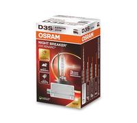 OSRAM XENARC NIGHT BREAKER 220, D3S, +220% más brillo, lámpara de faro de xenón, 66340XN2, Caja plegable (1 lámpara)