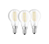 Osram 819337 Bombilla LED E14, 4 W, Blanco, Pack of 3 unidades