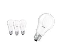 OSRAM 819412 Bombilla LED E27, 13 W, Blanco, 3 Unidad (Paquete de 1), 3 & Lámpara LED Base Classic A, casquillo E27, Blanco cálido, 2700 K, 8, 50 W, recambio para bombillas de 60 W 5 piezas