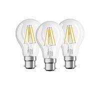 Osram 819498 Bombilla LED B22d, 7 W, Blanco, 3 Unidades