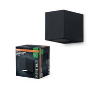 OSRAM Aplique de exterior ENDURA Classic Square Down, negro, casquillo GU10 (máx. 35W), puede equiparse con una lámpara normal o inteligente, tipo down o up/down, protección IP44
