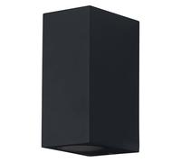 OSRAM Aplique de exterior ENDURA Classic Square Updown, negro, casquillo GU10 (máx. 35W), puede equiparse con una lámpara normal o inteligente, tipo down o up/down, protección IP44