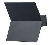 OSRAM Aplique de exterior ENDURA STYLE BAT, aplique LED con luz indirecta, blanco cálido, 3000K, aluminio, IP44, 9,5W