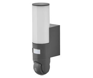 OSRAM Aplique de exterior SMART+ con cámara HD controlable, detector de movimiento y control WiFi, protección IP44, para entrada y terraza
