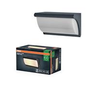 OSRAM Aplique de pared LED Endura Classic Angela, casquillo E27, IP54, aluminio gris oscuro, compatible con Smart+