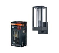 OSRAM Aplique de pared LED Endura Classic con marco E27 y sensor | Endura Classic Frame, Outdoor Lighting (Special), Gris oscuro, , Paquete de 1