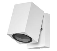 OSRAM Aplique de exterior ENDURA Classic Cube ADJ WALL, blanco, casquillo GU10 (máx. 35W), puede equiparse con una lámpara normal o inteligente, cabezal orientable, protección IP44