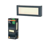 OSRAM Aplique LED de pared Endura Style Nova, 10 W, blanco cálido 3000 K, 700 lm, IP54, aluminio gris oscuro, 3 vías