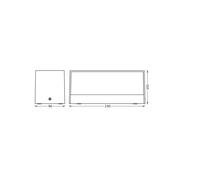 OSRAM aplique LED para exterior ENDURA STYLE IDRI, gris oscuro, IP65