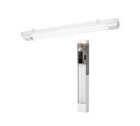 OSRAM Barra de luz LED 600mm, 25W, 3000K, blanco cálido, 2300lm, carcasa de acero, difusor de policarbonato, IP20 para montaje en techo y pared
