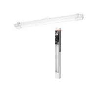 OSRAM Barra de luz LED 60cm, blanco cálido 3000K, 1260 lúmenes, luz de techo y pared, instalación sin herramientas, luz de bajo consumo IP20, 12W, blanco