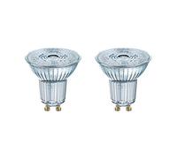 Osram Base Bombilla LED GU10, 3.6 W reemplaza a 50 vatios, Blanco, Pack de 2 unidades