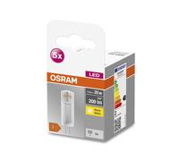 OSRAM Base PIN bombilla LED bi-pin G4 1,8 W 200 lm, paquete de 5 unidades EC:EPREL:522871