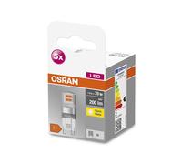 OSRAM Base PIN bombilla LED bi-pin G9 1,9 W 2700 K, paquete de 5 unidades
