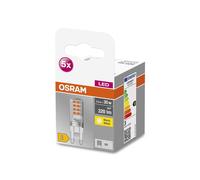 OSRAM Base PIN, bombilla LED bi-pin tipo G9, 2,6 W, 320 lm, paquete de 5 EC:EPREL:522875