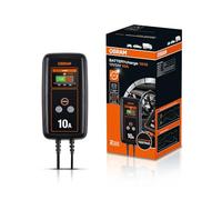 OSRAM BATTERYcharge 1010, 12V, Cargador de baterías inteligente, 10A para coches y furgonetas, compatible con baterías AGM, EFB, de plomo y litio, carga rápida, compatible con Start/Stop.
